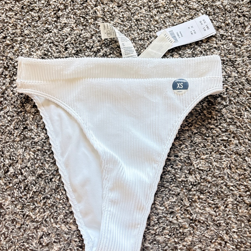 Hollister cheeky white swim bottoms